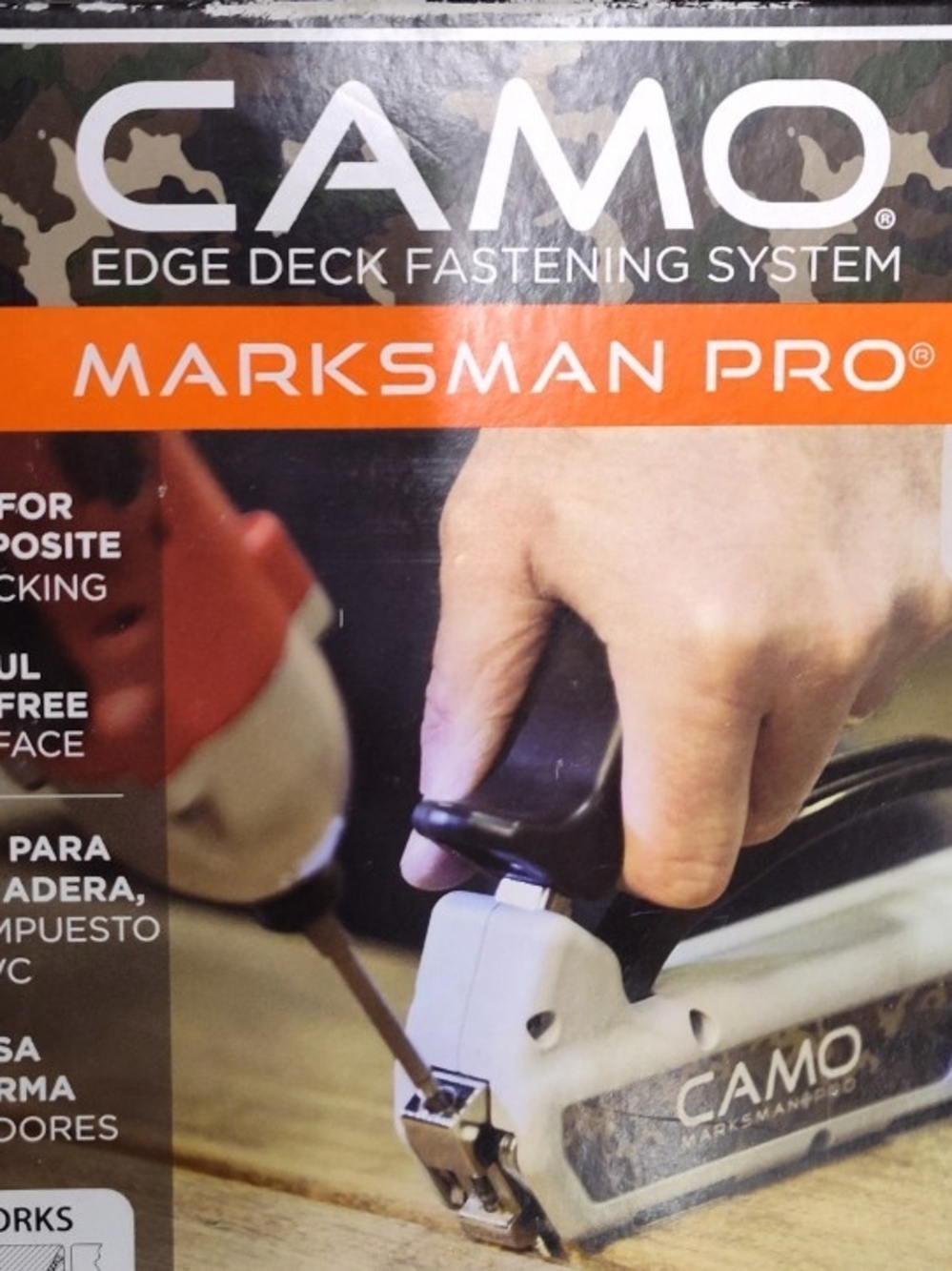 Camo Marksman Pro Edge Deck Fastening Tool - White, Black, Orange